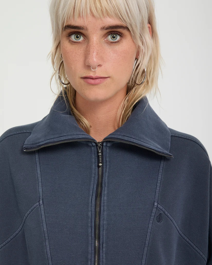 Volcom - Reetrocity Quarter Zip | Storm Blue