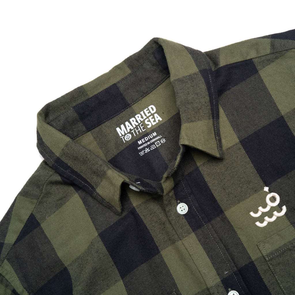 Setty Check Shirt | Army Black
