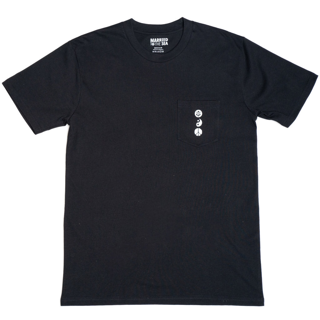 Karma Skull Pocket Tee | Black