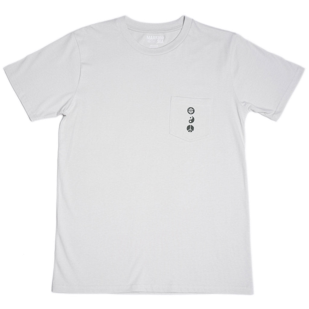 Karma Skull Pocket Tee | Bone