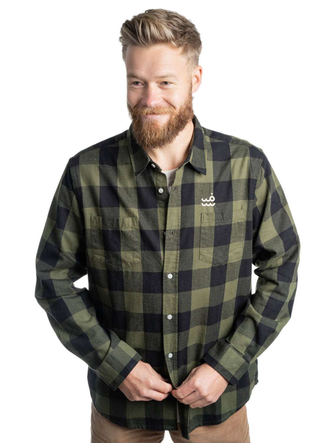 Setty Check Shirt | Army Black