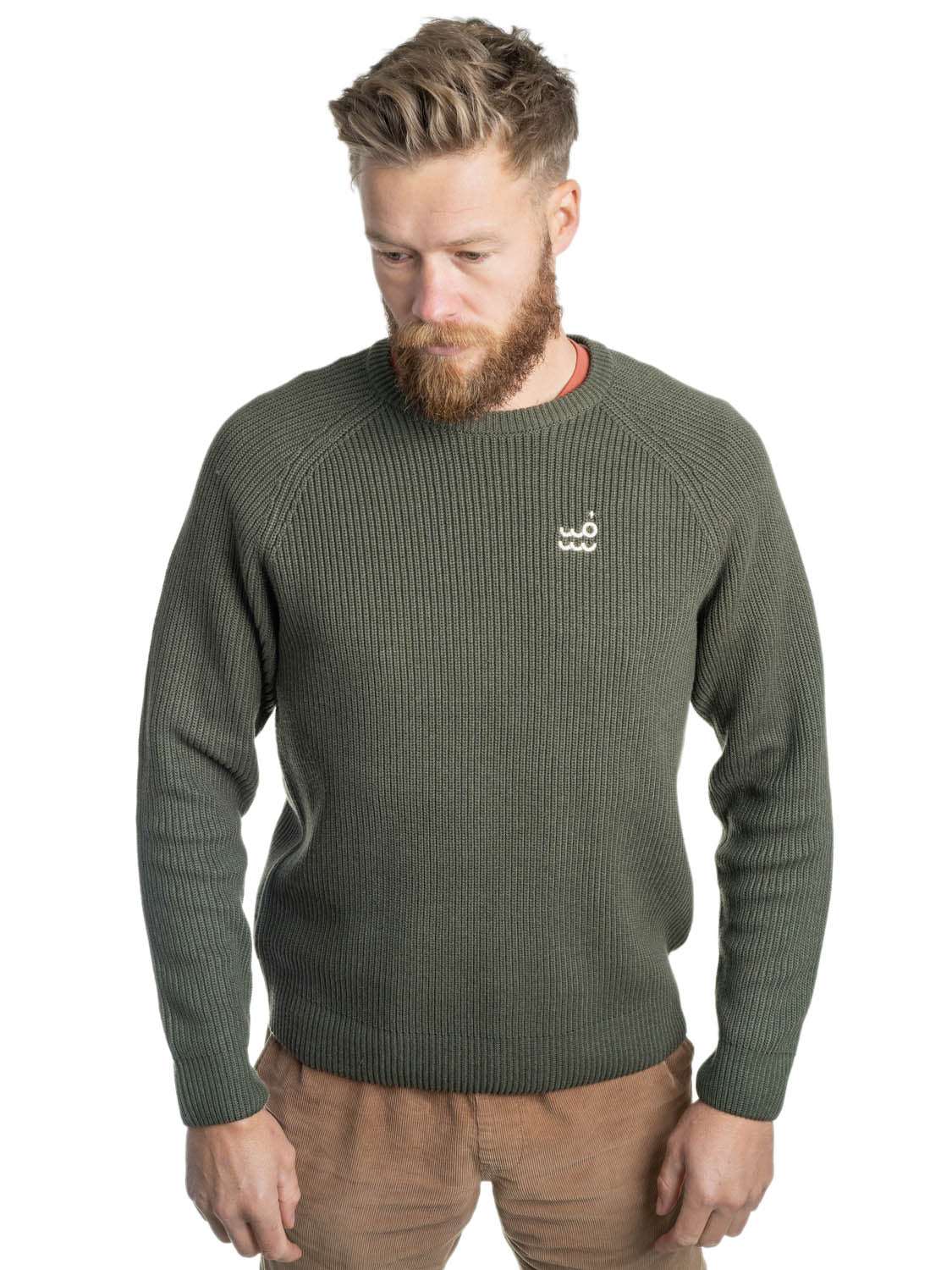 Setty Chunky Knit Sweatshirt | Khaki