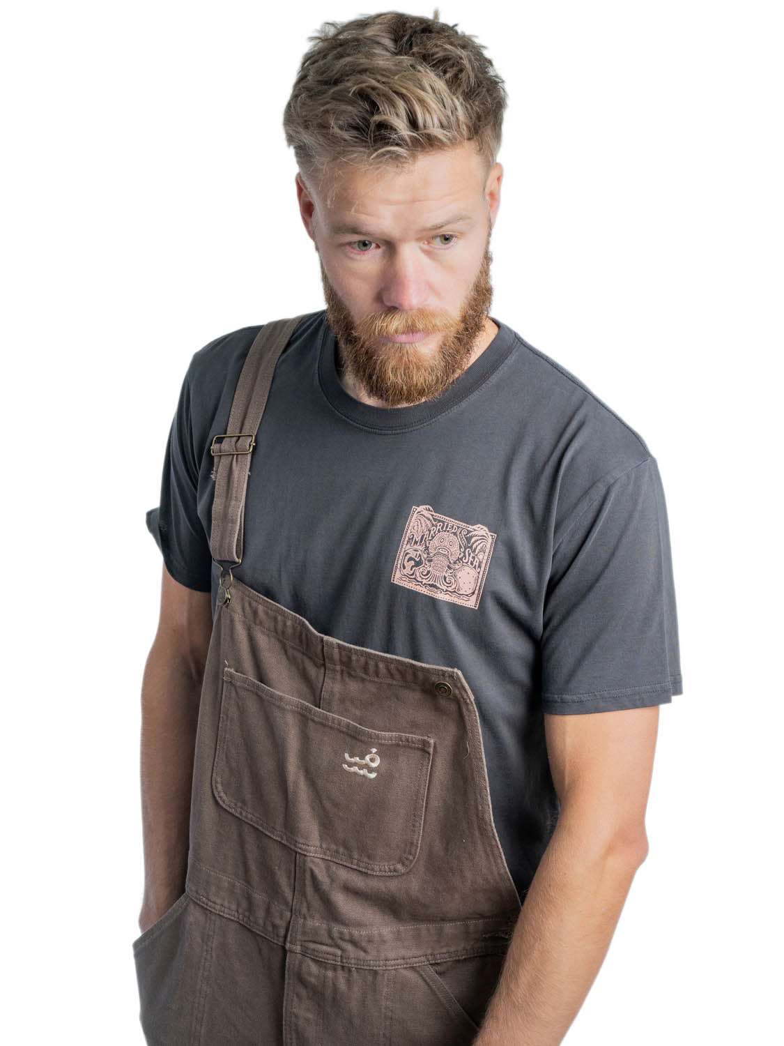 Setty - Duck Canvas Dungaree  - Walnut