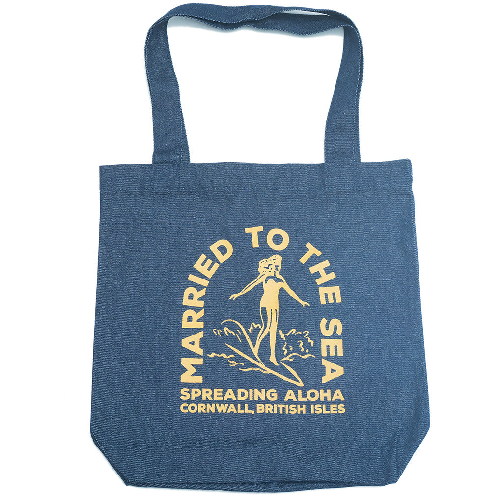 Classic Surfer Girl Tote Bag | Indigo