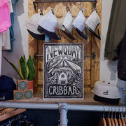 Cribbar Home A3 Art Print | Black