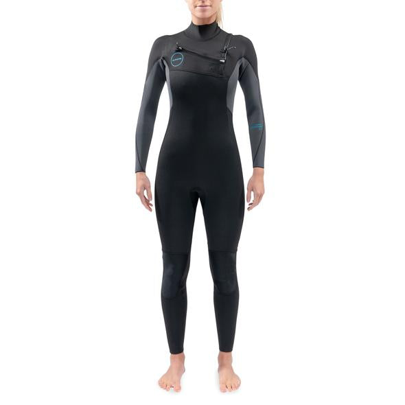 Dakine Quantum Women's Chest Zip Full Wetsuit 3/2mm Black/Grey Married to the Sea Surf Shop Dakine
