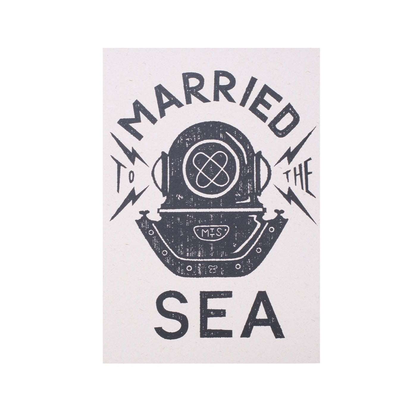 Diver Print | Charcoal -  - Married to the Sea Surf Shop - 