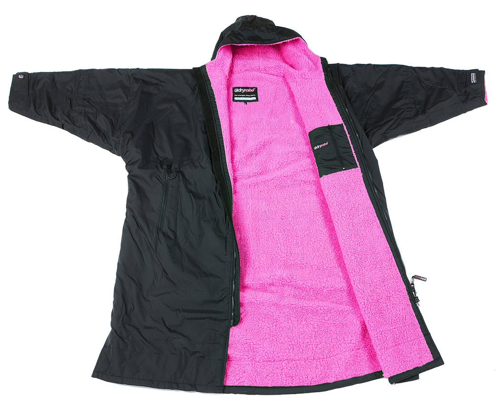 Dryrobe Advance Black Pink Long Sleeve Married to the Sea Surf Shop dryrobe