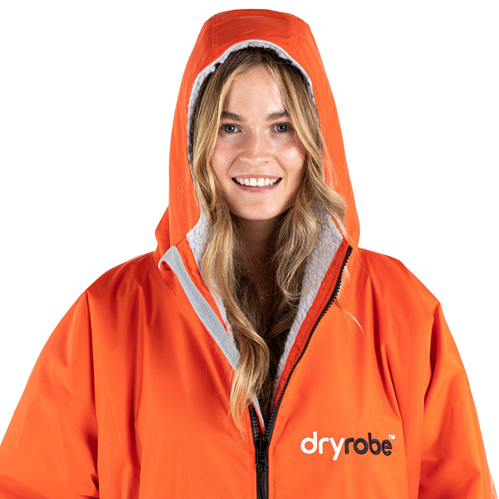 Dryrobe Advance Orange/Light Grey Long Sleeve Married to the Sea Surf Shop dryrobe