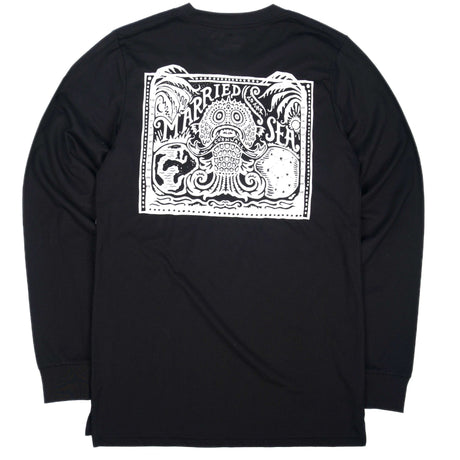 Monster Long Sleeve T-Shirt - Black | Married to the Sea