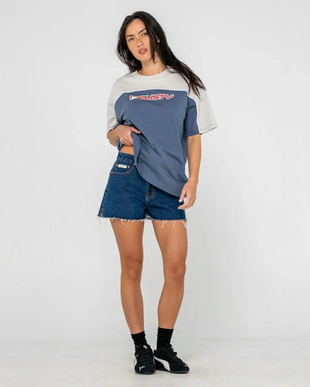 Rusty - Archived Ops Oversized Tee | China Blue