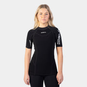 Gul - Evotherm Womens Short Sleeve Thermal Rash Vest | Black