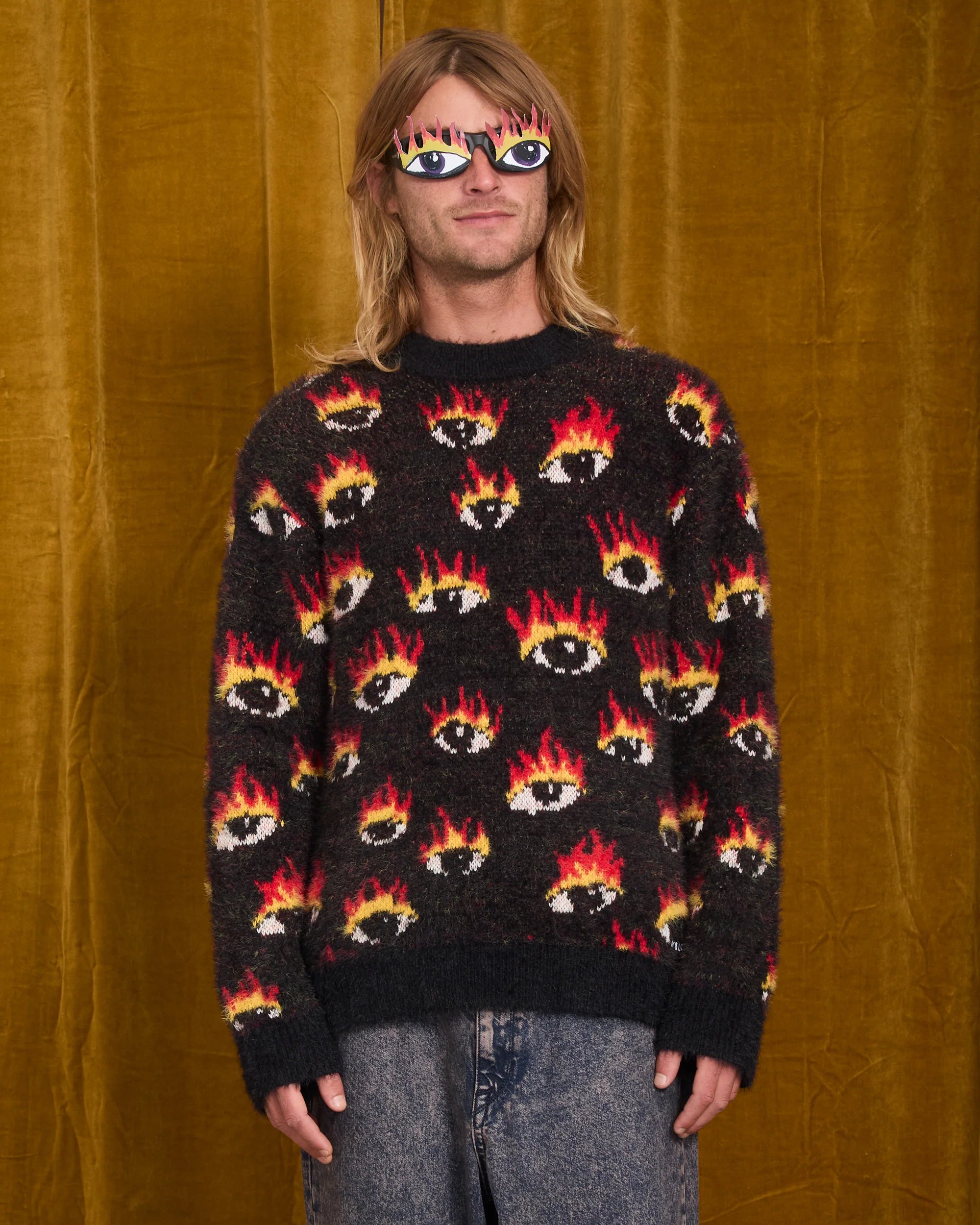 Volcom - FA Ozzy Sweater Eyes | Black