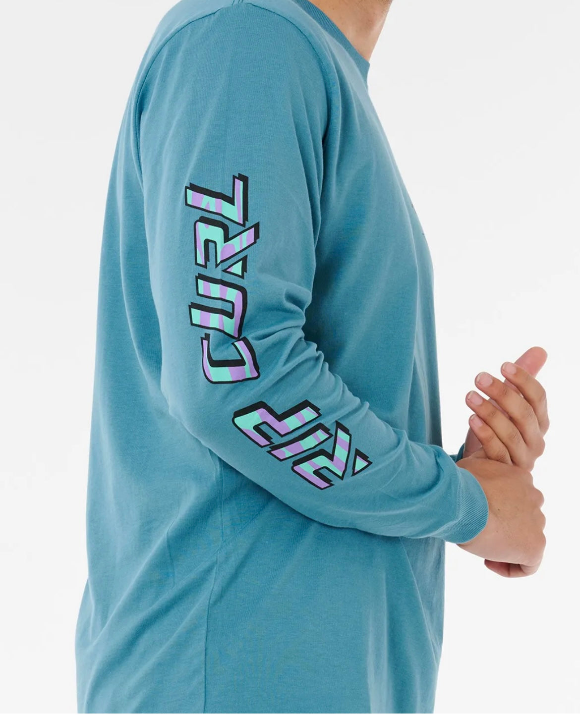 Rip Curl - Fade Out Icons Tee | Storm Blue