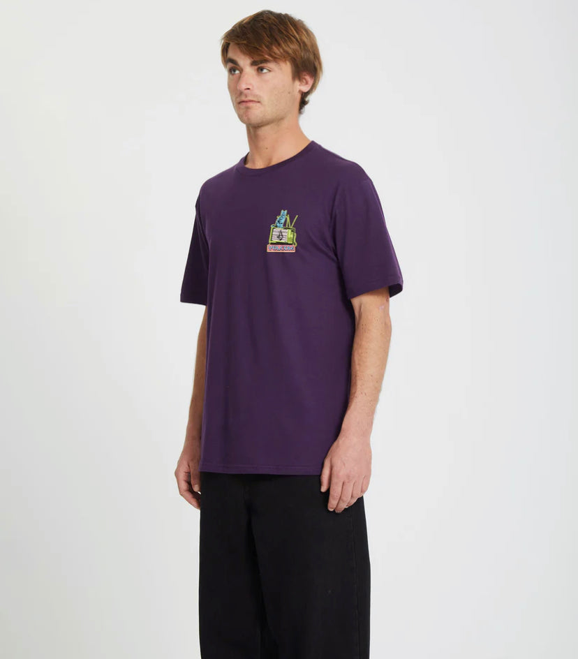 Volcom | Catv Short Sleeve Tee | Grape Royale