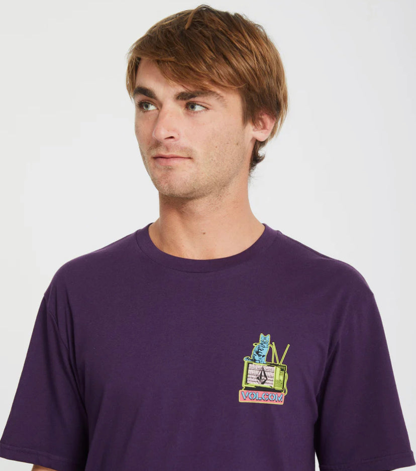 Volcom | Catv Short Sleeve Tee | Grape Royale