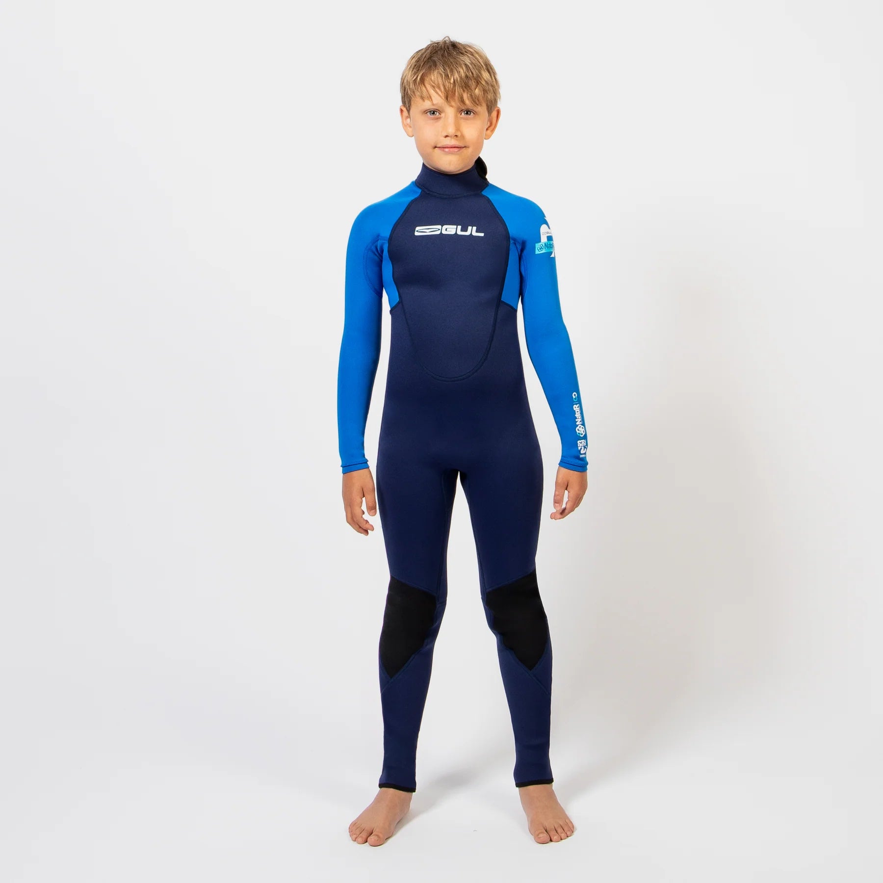 Gul - Kids G-Force 3/2mm Natur JNR FL Steamer | Blue