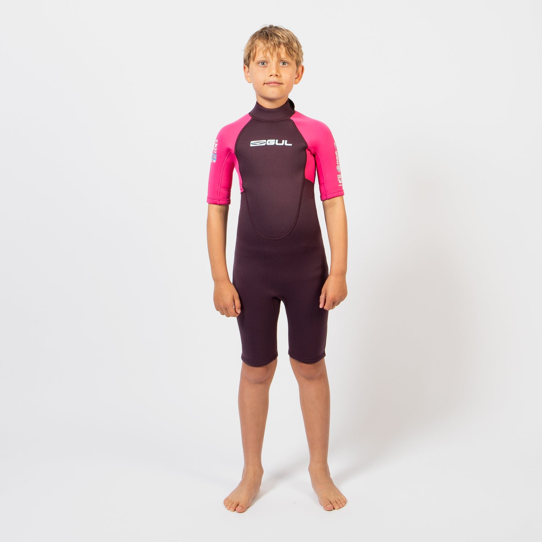Gul - Kids G-Force 3/2mm Shorty Wetsuit | Purple/Pink