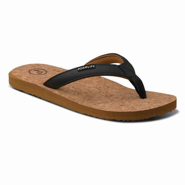 GOLDIE EARTH - WOMENS FLIP FLOPS - LATTE BROWN - Foamlife - married-to-the-sea-shop
