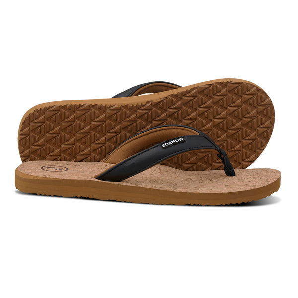 GOLDIE EARTH - WOMENS FLIP FLOPS - LATTE BROWN - Foamlife - married-to-the-sea-shop
