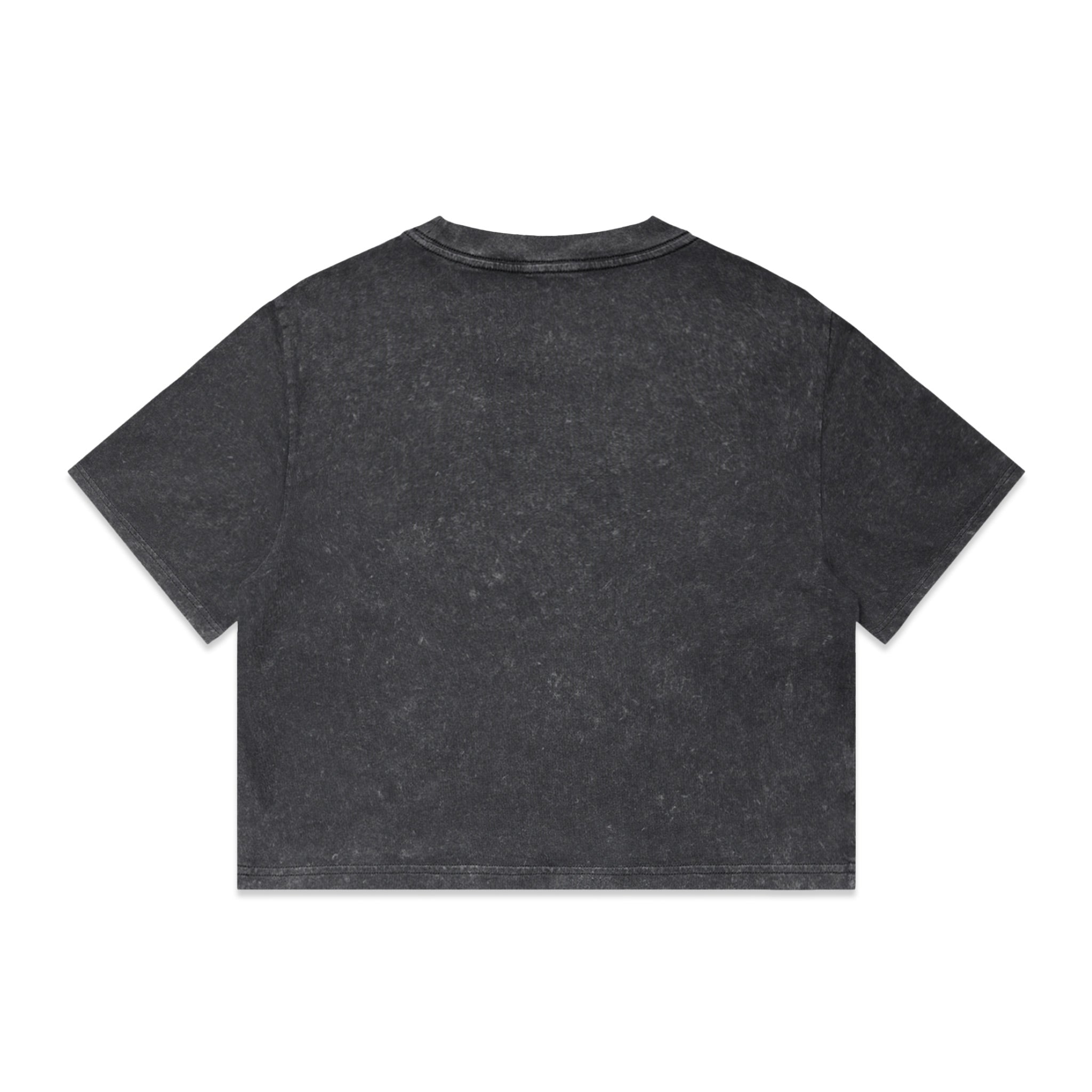 The G.O.A.T Crop T-Shirt - Stone Washed Black | Married to the Sea