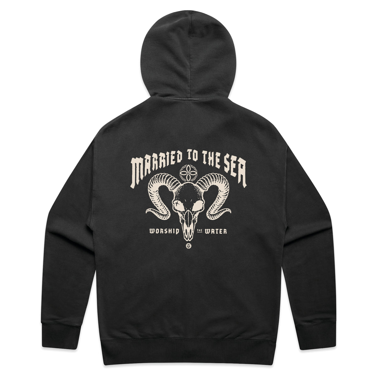 The G.O.A.T Zip Hood - Faded Black | Married to the Sea
