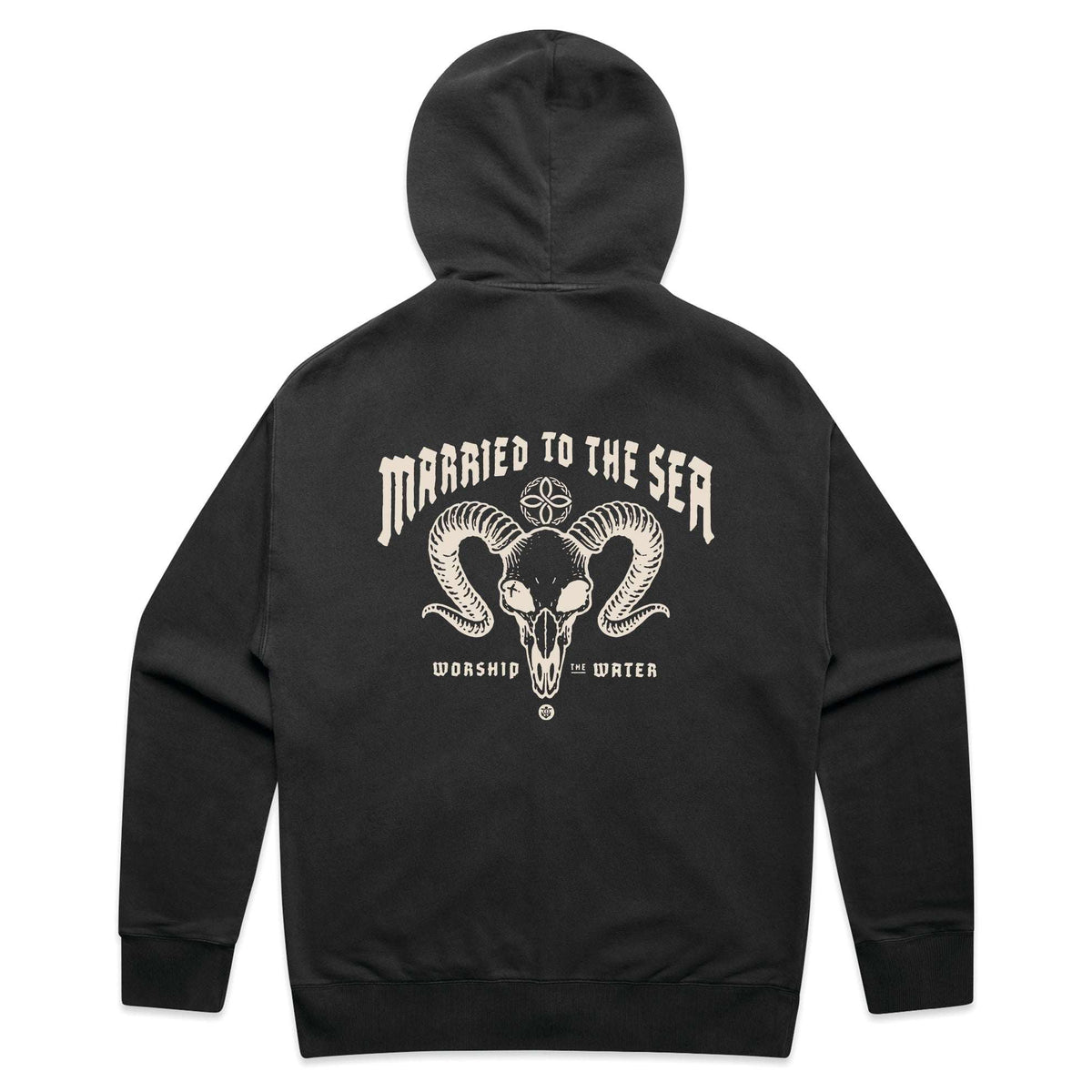 The G.O.A.T Zip Hood - Faded Black | Married to the Sea
