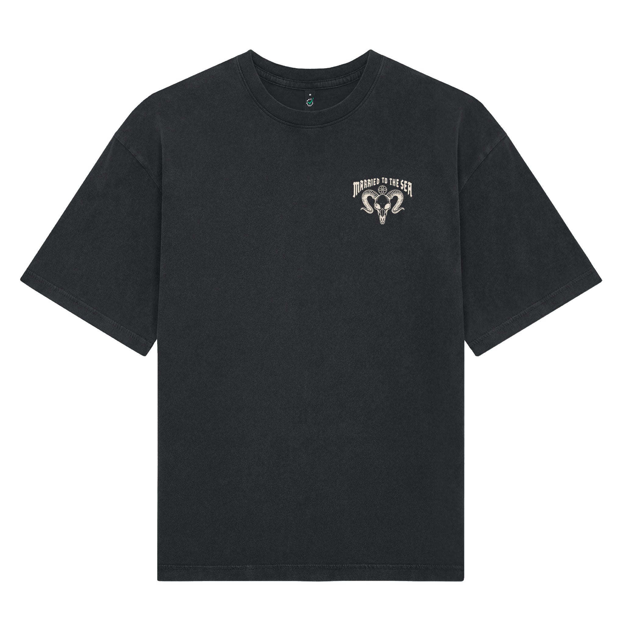 The G.O.A.T T-Shirt - Stone Washed Black | Married to the Sea