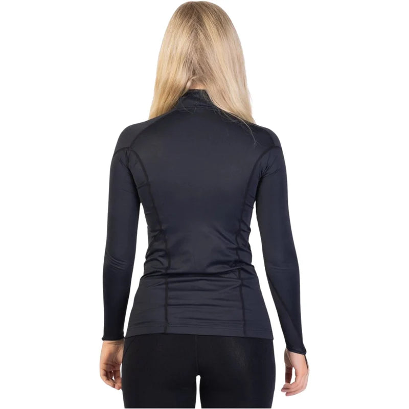 Gul - UV Protection Womens Long Sleeve Rash Vest | Black