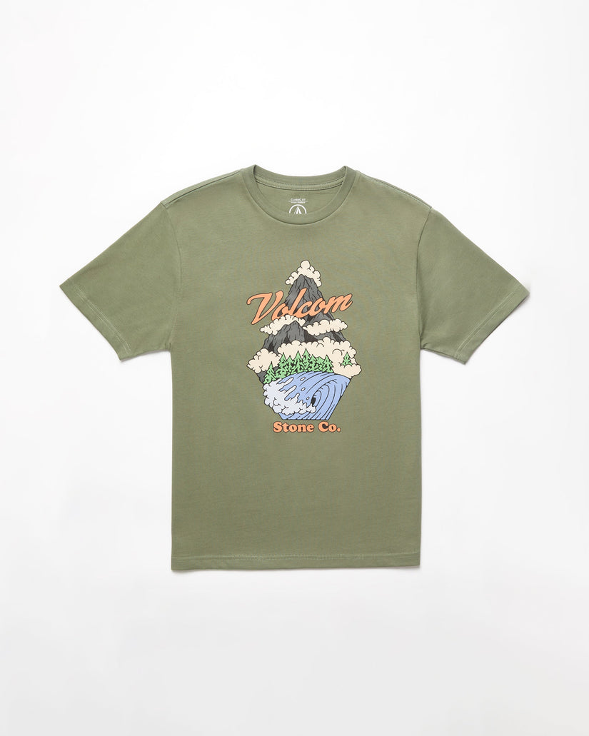 Volcom - PNW Kids T-Shirt | Light Olive