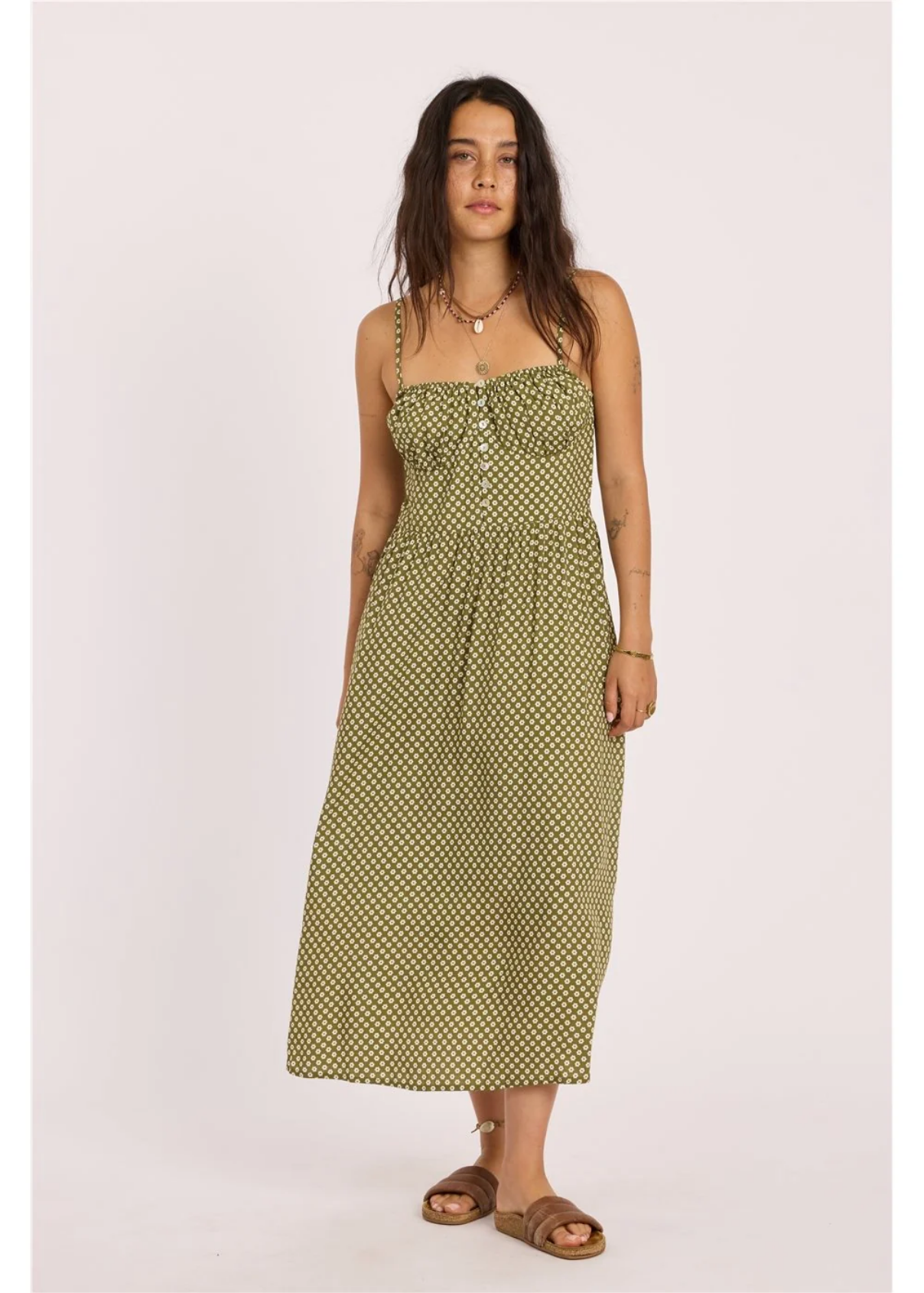 Sisstr - Good Times Woven Dress | Seaweed
