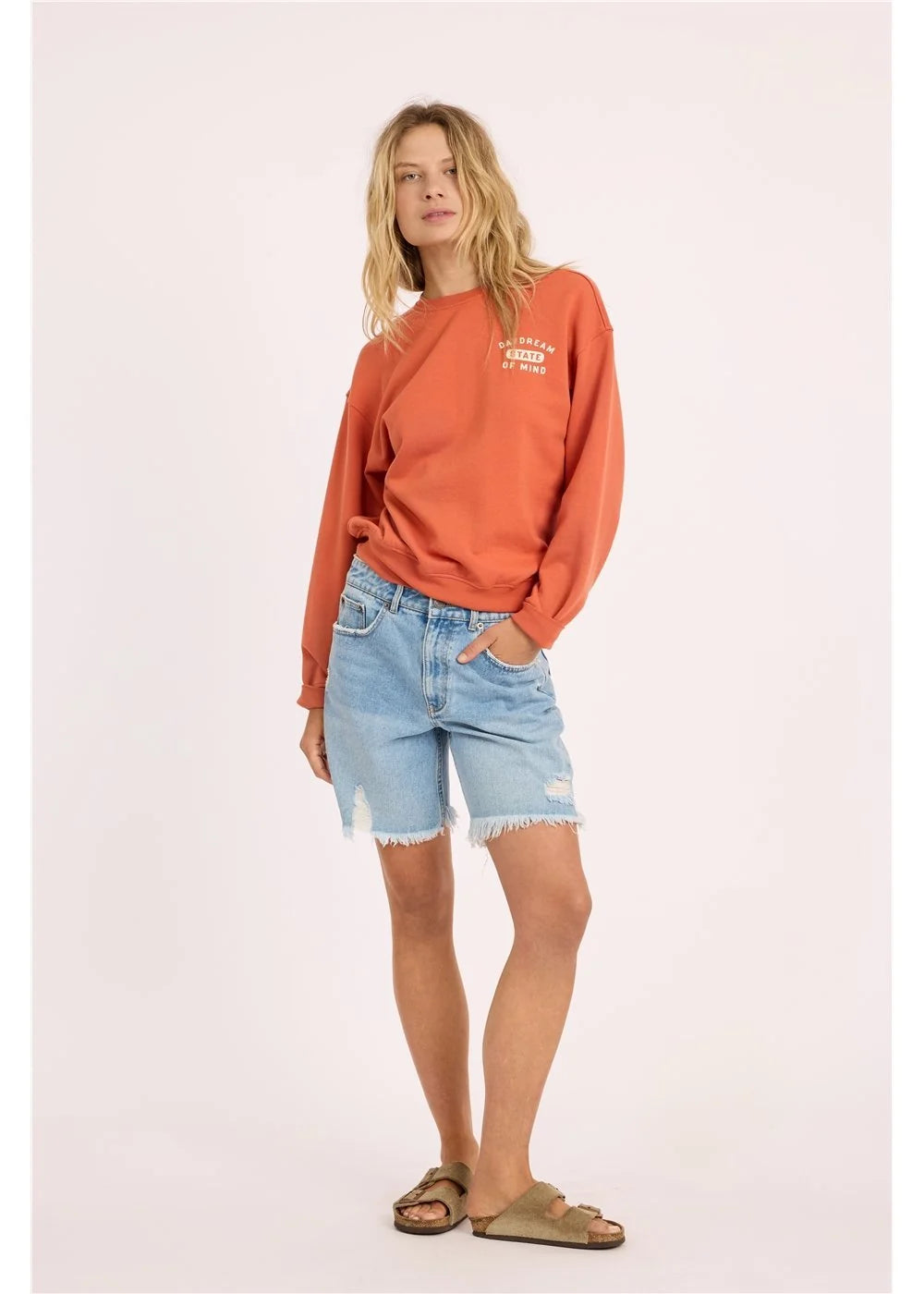 Sisstr - Calm Seas Long Sleeve Crew | Cayenne