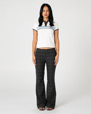 Rusty - Plaid Mummy Low Rise Suit Pant | Carbon Plaid