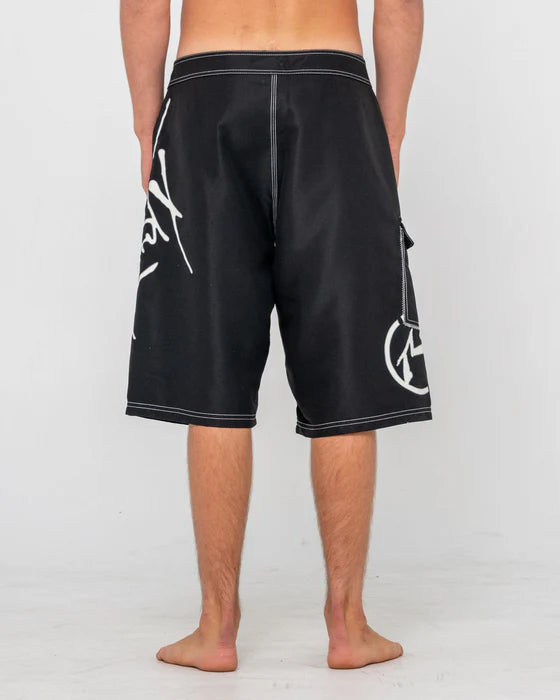 Rusty - Hoodus Fixed Waist Boardshort | Black