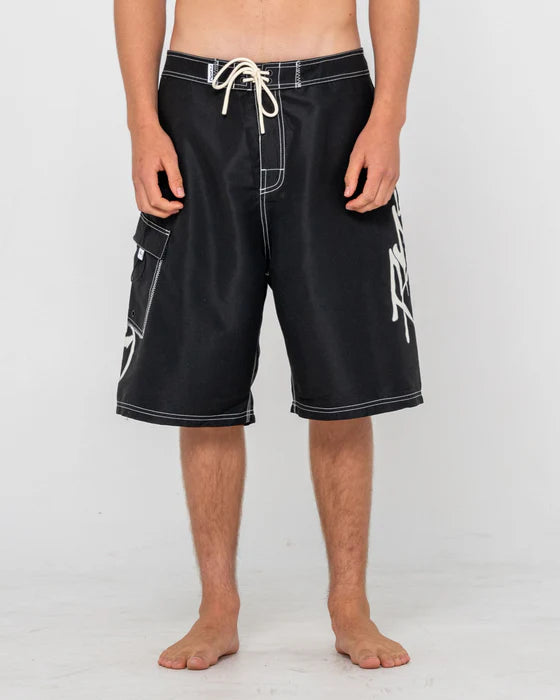 Rusty - Hoodus Fixed Waist Boardshort | Black