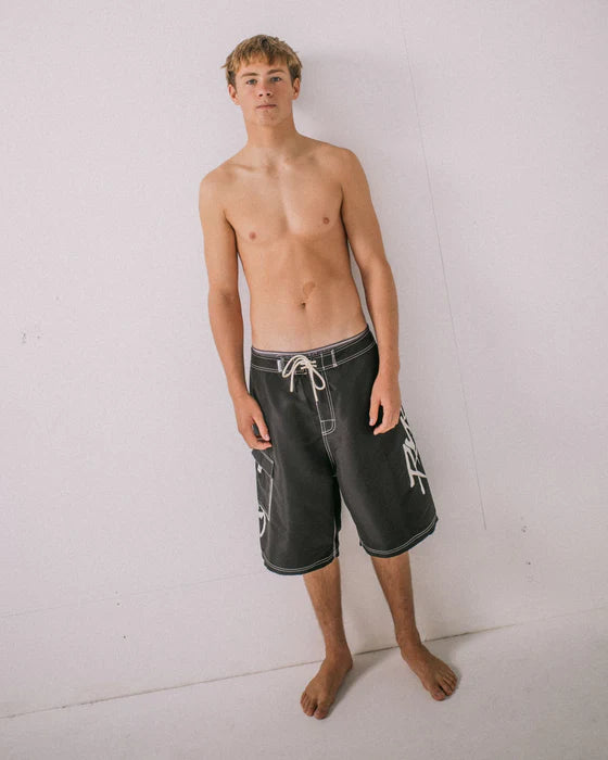 Rusty - Hoodus Fixed Waist Boardshort | Black