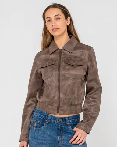 Rusty - Ally-Way Fitted Jacket | Ash Brown