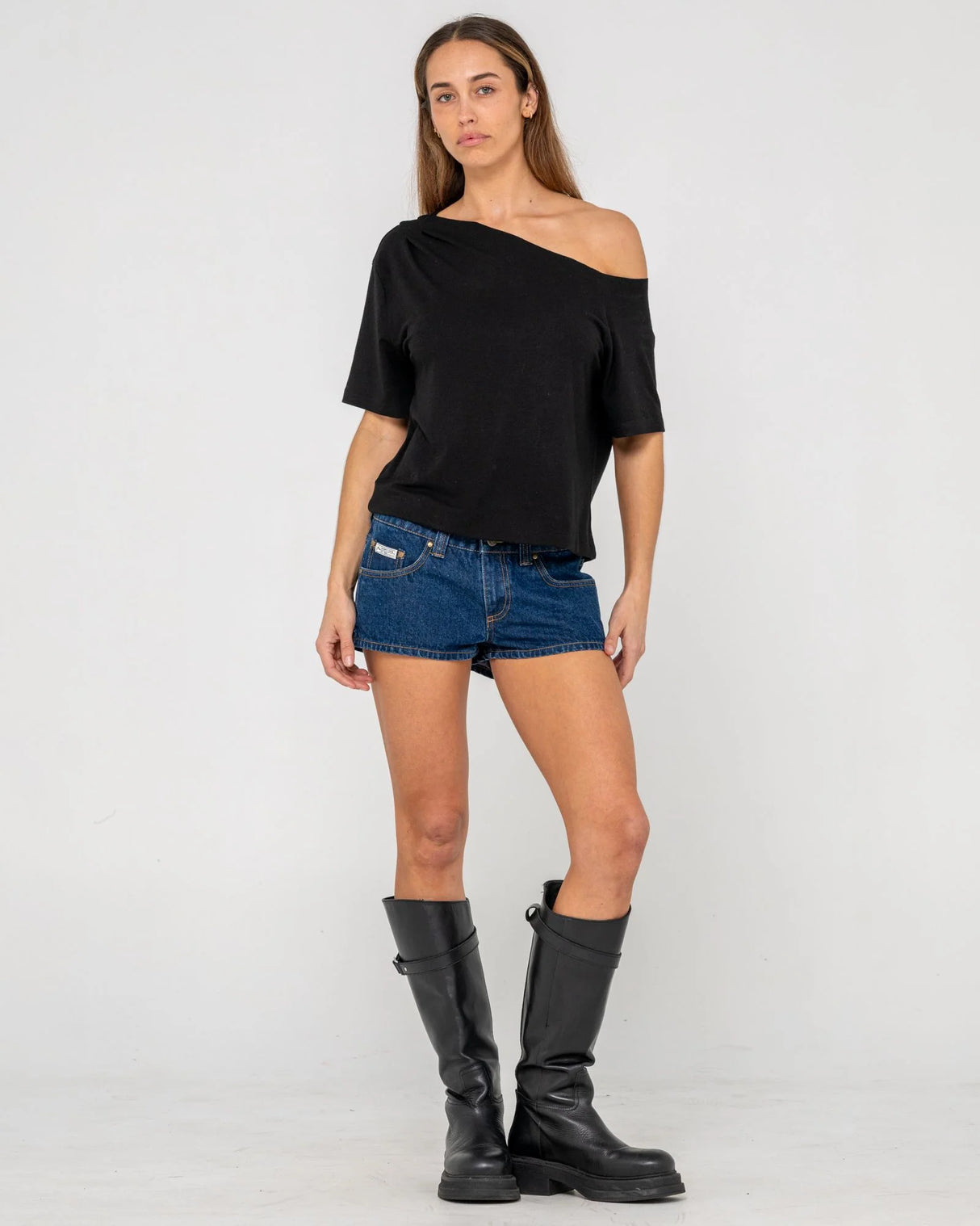 Rusty- Sally Slouch Off Shoulder Tee