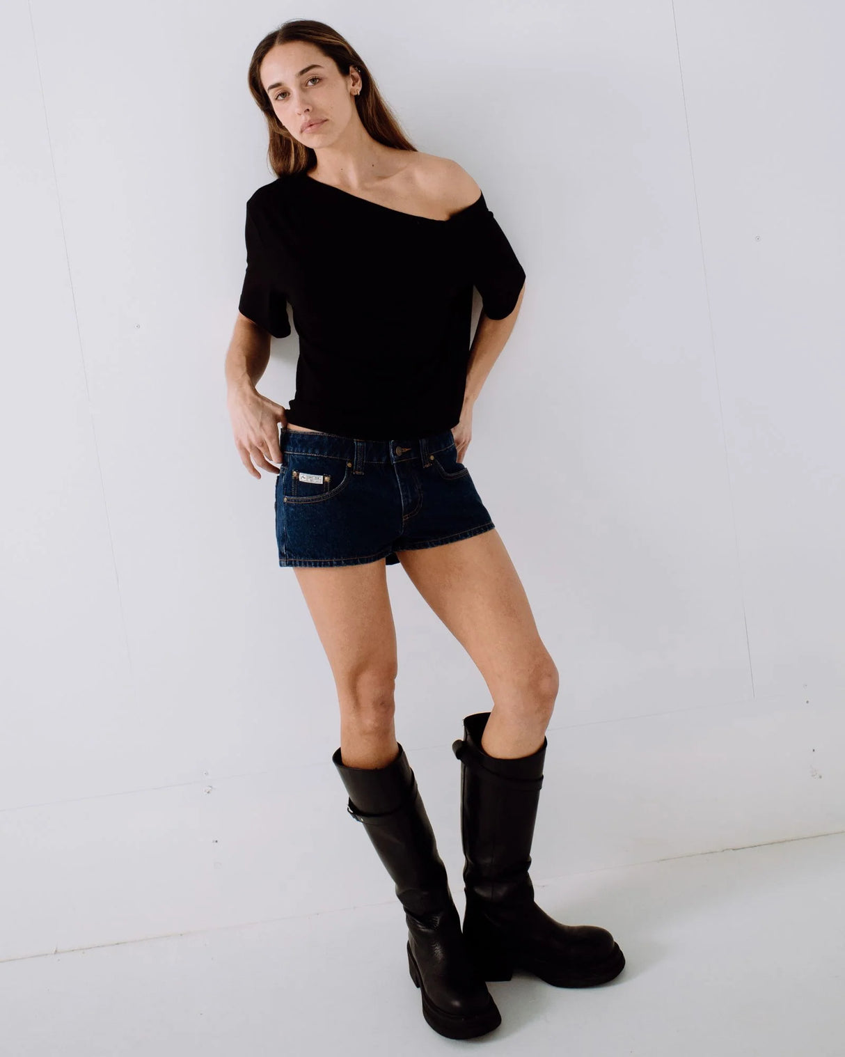 Rusty- Sally Slouch Off Shoulder Tee