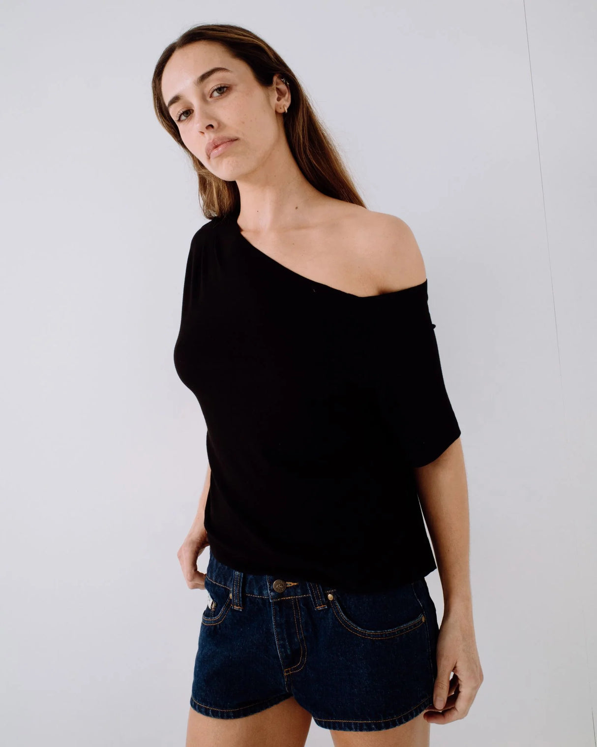 Rusty- Sally Slouch Off Shoulder Tee