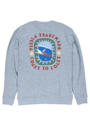 Vissla - Coastal Life Eco Fleece Crewneck | Steel