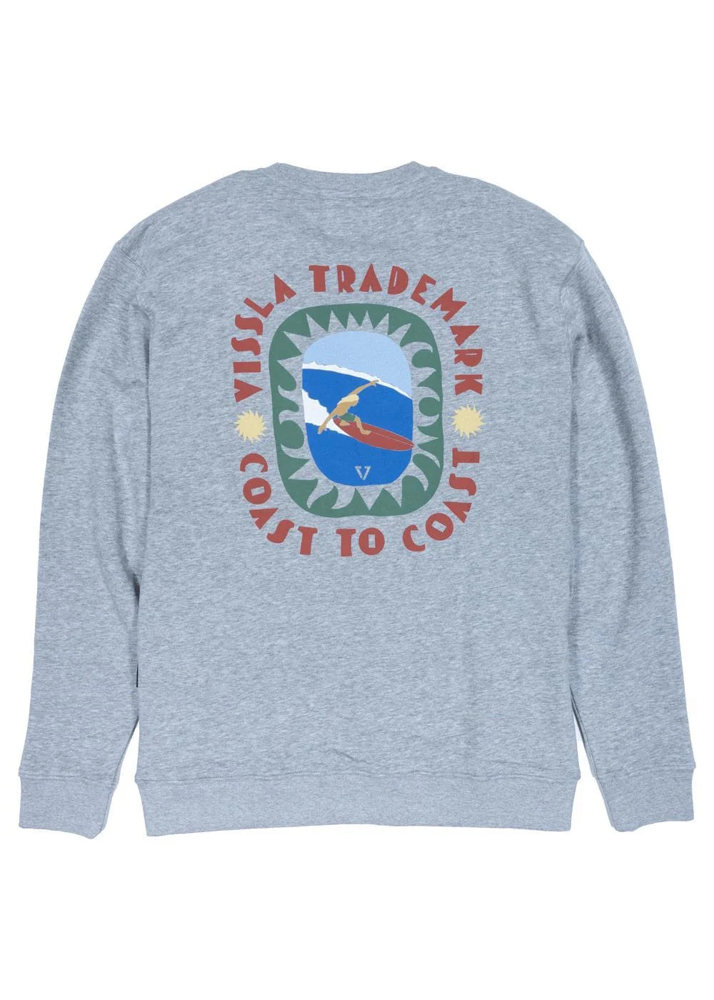 Vissla - Coastal Life Eco Fleece Crewneck | Steel