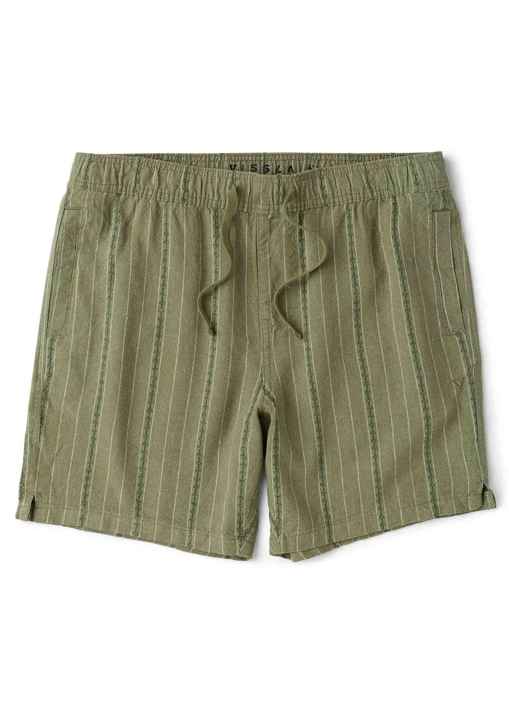 Vissla - Grad Stripe 17” Elastic Linen Walkshort | Sage