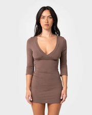 Rusty - Rikki Vee Neck Dress | Java