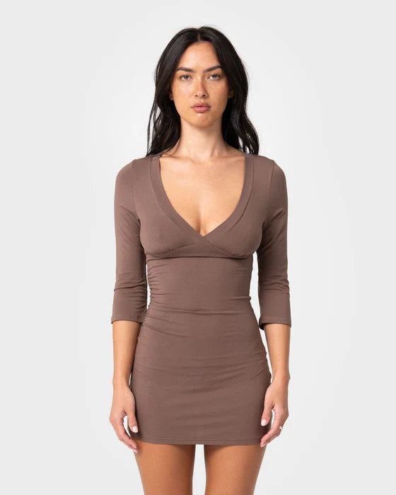 Rusty - Rikki Vee Neck Dress | Java