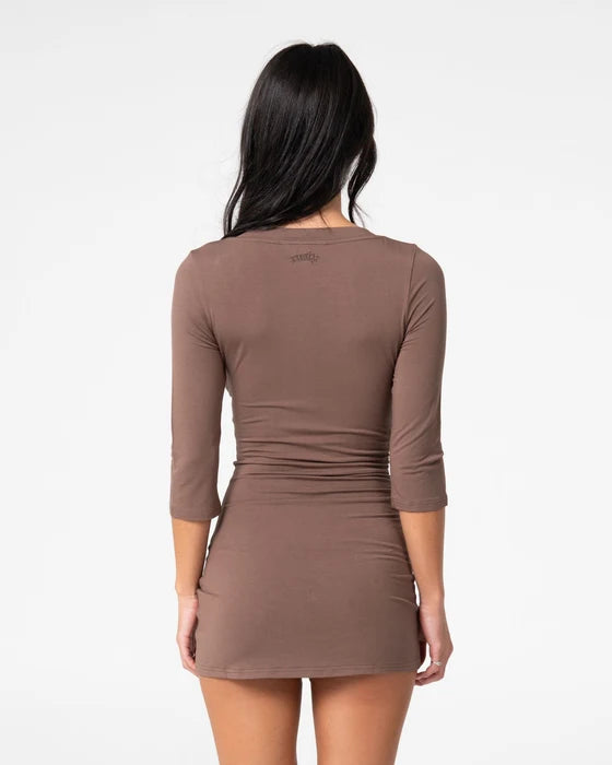 Rusty - Rikki Vee Neck Dress | Java