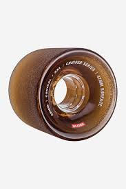 Conical cruiser wheels 62mm | Clear Coffee