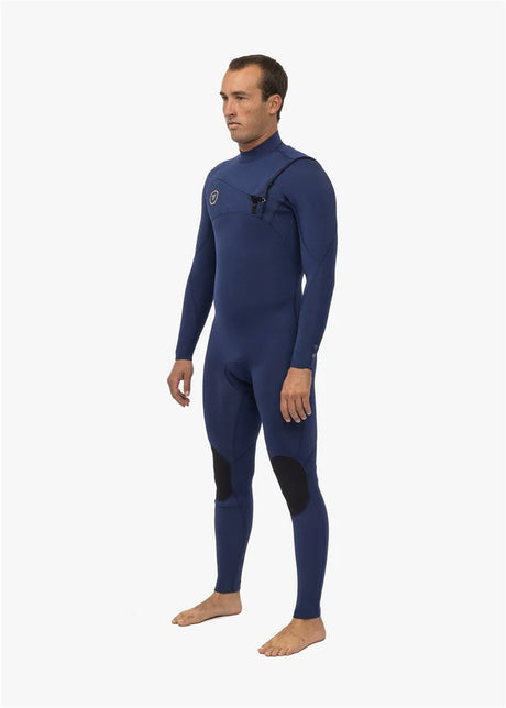 Vissla - 7 Seas 4/3 Chest Zip Full Suit Wetsuit | Naval