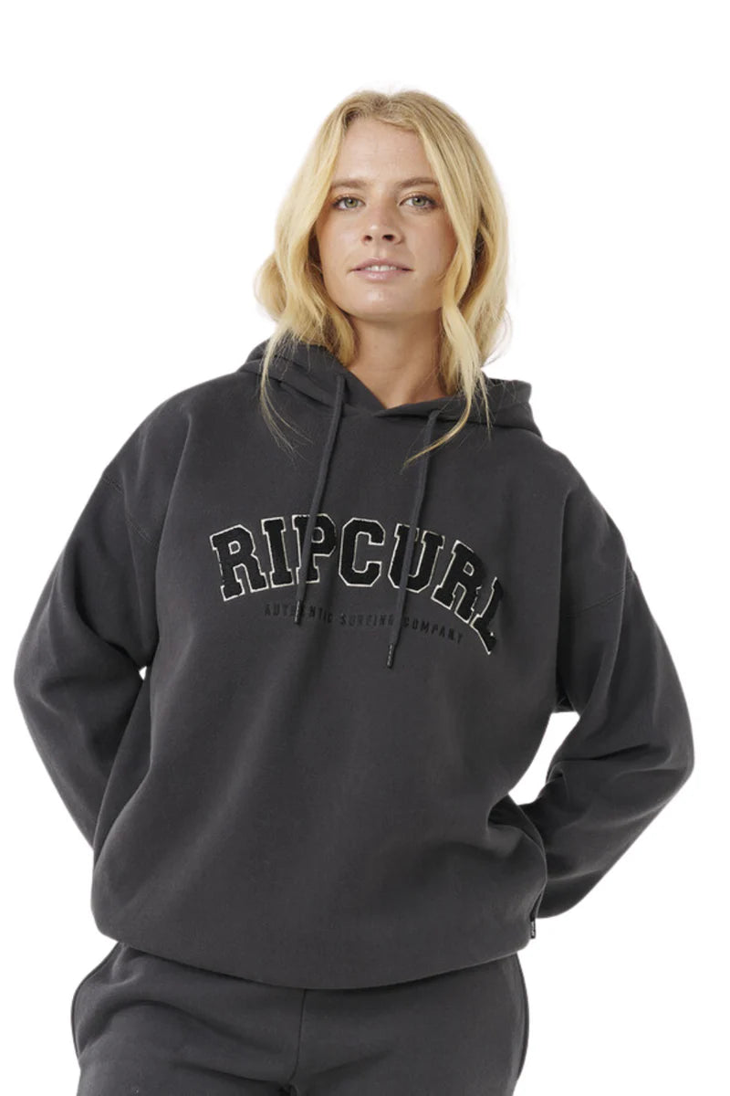 Rip Curl - Varsity Hoodie | Washed Black