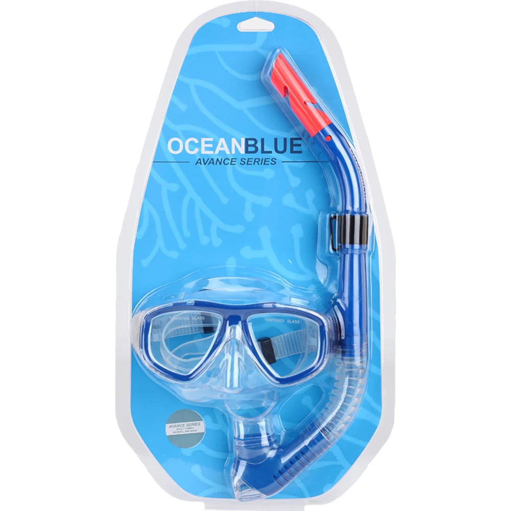 Ocean Blue Avance Series Combo Mask & Snorkel Set